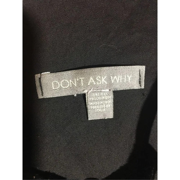 Womens Don’t Ask Why Tank Top Black Strappy One Size Date Night Casual Feminine - Picture 2 of 5